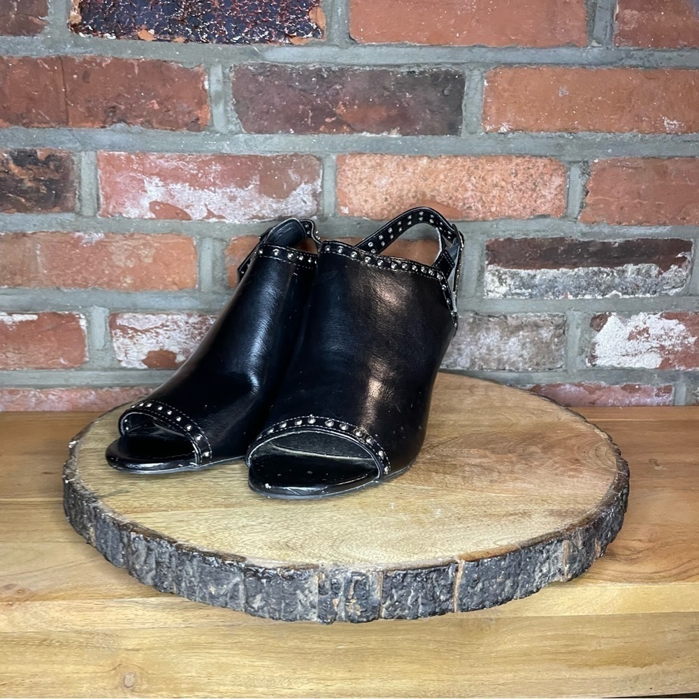 BLACK Leather Dance Shoes